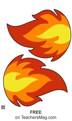 two fireballs with flames flying through the air