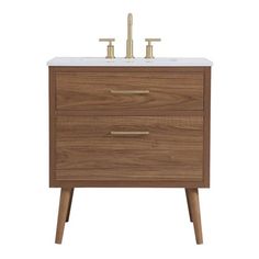 an image of a bathroom vanity with two drawers and one basin on the counter top