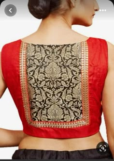 Sari Blouses For Women, Clothes Design Ideas, Logo Clothes, Sari Blouse Designs