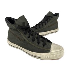 Converse John Varvatos Mens Waxed Canvas High Top Shoes Size 8 Green. John Varvatos, High Top Shoes, Waxed Canvas, Converse Shoes, Mens Shoes Sneakers, High Tops, Shoes Sneakers, Converse, Men's Shoes