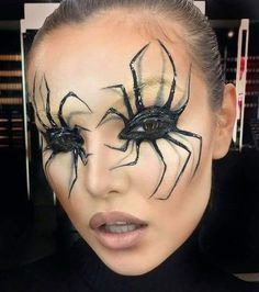 Carnaval Make-up, Spider Makeup, Fantasy Make-up, Halloween Make-up Looks, Halloweenský Makeup, Halloween Fest, Halloween Memes, Halloween Eye Makeup, Halloween Eyes