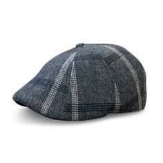 'Black Rose' Plaid Peaky Boston Scally Cap