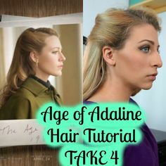 Age of Adaline Hair Tutorial TAKE 4 Age Of Adaline Hair Tutorial, Padme Hair Tutorial, Historical Hairstyles Tutorials, 1960s Hair Tutorial, 1960s Updo Tutorial, Work Hairstyles