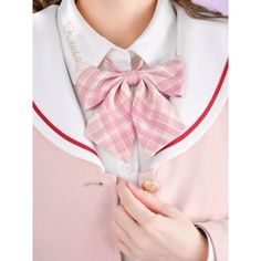 Reach your fashion potential with these new bow ties and ties available in light pink. The solid pink color with slight patterns gives you the appealing look. Custom yarn-dyed fabric with 100% polyester provides longevity and a comfortable outlook. Stylish patterns in a lovely color. Mixable with a variety of JK uniforms or Japanese costumes. A necessary item for cosplay and casual clothes. Bow tie width: 5.1 in | 13 cm Bow tie strap full length: 19.7 in | 50 cm Uniform Bow Tie, Japanese Costume, Egirl Clothes, Cardcaptor Sakura, Bear Plush, Black Bear, Cute Kawaii, Lovely Colors, Bow Ties