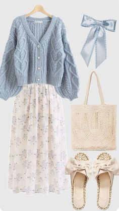 #outfitideas4you Stile Hijab, Cottagecore Outfits, Modest Clothing, Rilakkuma, Really Cute Outfits, Girly Outfits