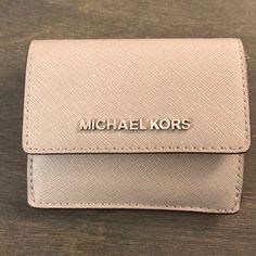 Never Used! Mk Wallet, Ear Climbers Earrings, Michael Kors Wristlet, Blue Wallet, Bags Michael Kors, Coin Bag, Michael Kors Wallet, Black Wallet, Mini Wallet