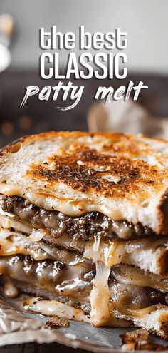 the best classic party melt grilled cheese sandwich