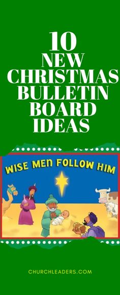 a christmas card with the words wise men follow him and an image of two children