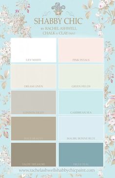 the color scheme for shabby chic