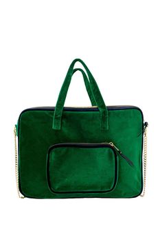 We all need our laptops when we are on the go. Whether you are on the way to work, school or going on vacation, make bringing your laptop easy by using our Carry Laptop Sleeve! This padded laptop case has a sleek design with an outside pocket for a charger or your phone. It is featuring our new custom Green Velvet fabric, making this case not not only functional but chic. This case has a durable handle for easy transport. If you prefer to be hands free, you can carry your laptop crossbody or ove Beach Wedding Black, Green Velvet Fabric, Headband Jewelry, Bride Book, Long Sleeve Dress Formal, Computer Case, Makeup Bags Travel, Velvet Bag, Laptop Case