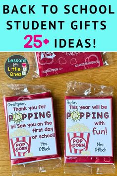 back to school student gifts for the classroom with free printables and pictures on them