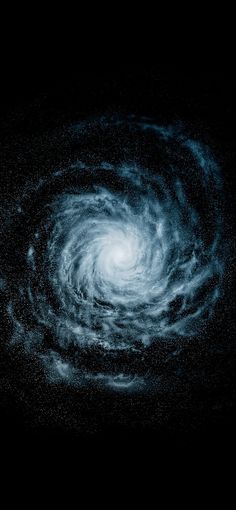 an image of a spiral galaxy in the night sky