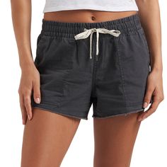 evo.com | Vuori Shorts > A lived-in look coupled with DuraTerra | Women's Vuori Vintage Ripstop Shorts 2022 - X-Large Gray Summer Outdoor Cotton Bottoms, Relaxed Fit Cotton Shorts For Outdoor Activities, Comfortable Cotton Outdoor Shorts, Comfortable Cotton Shorts For Outdoor, Beach Cotton Bottoms With Functional Drawstring, Outdoor Cotton Shorts With Elastic Waistband, Comfortable Bottoms With Elastic Waistband For Outdoor Activities, Comfortable Bottoms With Elastic Waistband For Outdoor, Athleisure Cotton Bottoms For Outdoor