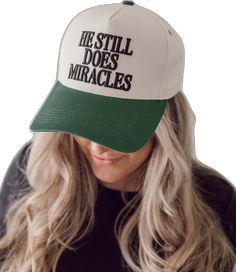 God Of Miracles, Christian Hats, God Is, Be Still, Trucker Cap, Snug Fit, Caps Hats, Accessories Hats, Bathing Beauties