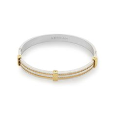 Stainless steel 18K gold plated bangle Hypoallergenic Tarnish resistant 2.8" x 1.77" - Suitable for wrist circumference up to 6.50" Gold Plated Bangles, Gold Bangles, Rhodium Plated, 18k Gold, Gold Plate, Bangles, Plating, Stainless Steel, Gold