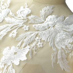 Elegant Machine Embroidered Fabric For Wedding, Cream Wedding Embroidered Fabric, Cream Embroidered Fabric With Floral Applique For Wedding, Wedding Cream Embroidered Fabric With Floral Applique, Cream Lace With Appliques For Wedding, White Embellished Embroidered Fabric For Wedding, Cream Embroidered Fabric For Wedding, White Embellished Lace For Wedding, Ballet Dance Costumes