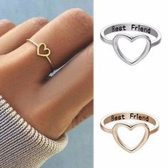 Cute Friend Rings, Friendship Rings For 3 Best Friends, Friendship Rings For 5, Match Rings For Best Friends, Cheap Blue Friendship Bracelets For Best Friend, Bff Rings 3, 3 Bff Rings, Cute Rings For Best Friends, Bff Rings For 2 Cheap