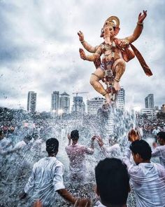 Ganesha Arte Ganesha, Ganpati Photo Hd, Hindu Statues Goddesses, Bappa Photo, Photos Of Ganesha, Charcoal Artwork, Ganpati Bappa Photo, Ganesha Drawing