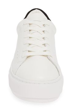 Polished leather and a modest platform sole elevate a sneaker that pairs a sporty court vibe with a soft, plush interior. Style Name:Kurt Geiger London Laney Sneaker (Women). Style Number: 5912210. High Heels Classy, Chic Sneakers, Kurt Geiger, Shoe Lover, Street Chic, Womens High Heels, Up Styles, Sneakers White, White Sneaker