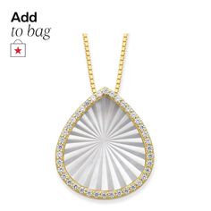 in stock Pear Shaped Pendant, Pear Shaped, Mother Of Pearl, Pear, Cubic Zirconia, Jewelry Collection, Chain, Pendant, Silver