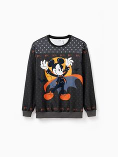 Spooky season just got even better with Officially Licensed Disney Merchandise Matching Outfits featuring Mickey and Minnie Halloween themed pattern.
* Product features: Matching Outfits 
* Fabric characteristics: Soft and comfortable 
* Piece of product: 1 T-shirt or 1 jumpsuit 
* Neckline: Round 
* Sleeves: Long 
* Style: Halloween themed pattern featuring Mickey and Minnie 
* Fit: Regular 
* Length: Regular Mickey And Minnie Halloween, Witch Print, Halloween Vampire, Matching Halloween, Disney Merchandise, Long Style, Mickey And Friends, Family Matching, Matching Outfits