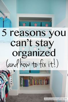 Feeling frustrated that you can't get and stay organized? Today I'm sharing 5 reasons you can't stay organized and how to fix them! Clutter Bug, Office Supplies Logo, Office Supply Storage, Free Printables Organization, Office Supply Organization, Feeling Frustrated, Todo List, Organization Printables, Home Organisation