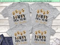 Custom Family 2025 New Year Shirts, Happy New Year 2025 Shirt, New Years Eve Shirt, Holiday Shirt, Personalized Shirt, Print on Demand Shirt    Welcome to my shop and enjoy all the wonderful and original shirts that I will be making for you. You have come to the right Etsy shop, if you are looking for themed shirts, that are a great for everyone. I have for you some nice Funny shirts, Party shirts, Movie shirts, Themed Music shirts, great Sports shirts, Gaming shirts, Geek shirts. You can even f New Year Shirts, New Years Eve Shirt, Themed Shirts, Music Shirts, Geek Shirts, Honeymoon Shirts, New Years Shirts, Popular Shirt, Wedding Shirts