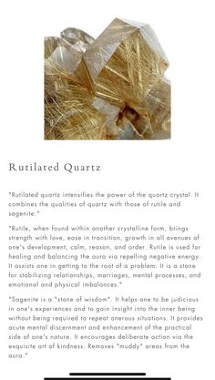 Rutilated Quartz, Bring It On, Crystals