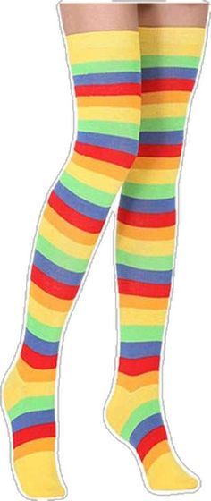 Trendy Multicolor Thigh High Stockings, Trendy Multicolor Stretch Knee-high Socks, Stretchy Multicolor Trendy Knee-high Socks, Trendy Stretch Multicolor Stockings, Multicolor Stretch Thigh High Stockings, Multicolor Stretch Thigh-high Stockings, Playful Thigh-high Fitted Socks, Playful Thigh High Fitted Socks, Playful Fitted Thigh High Socks