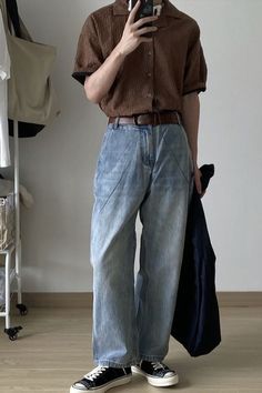 Baggy Jeans Outfits, Old Money Dress, Baggy Jeans Outfit, Street Style Outfits Men, Jeans Outfits, Mens Casual Dress Outfits