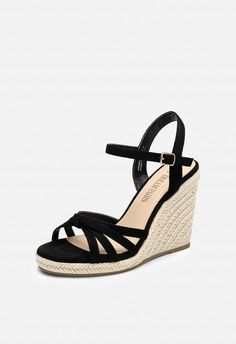 Simple Strappy Design: These strappy wedge sandals are designed with straps and completed with natural raffia detailing, effortlessly infusing your style with a holiday vibe. 4.13-Inch Heel: Let your legs steal the show! The wedge heel lengthens your leg line and enhances your silhouette giving you extra confidence. Vacation Style: The raffia detailing and comfy wedge create the perfect blend of style and relaxation, ideal for beachside walks and resort adventures. Confident Steps: Walk with con Flowy Sundress, Strappy Wedge Sandals, Comfy Wedges, Strappy Wedges, Vacation Style, Wedge Sandal, A Holiday, Brown Suede, Wedge Heels