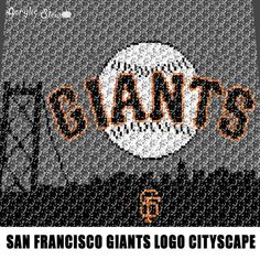 the san francisco giants logo is made out of pixels