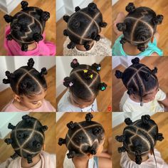 Bantu Knots Toddler Hair, Toddler Bantu Knots, Quick And Easy Hairstyles For Kids Black, Bantu Knots Hairstyles Kids, Girls Hairstyles Curly Hair, Rubber Band Hairstyles Natural Hair Kids, Quick Toddler Hairstyles Black, Hairstyles Curly Hair Natural, Black Toddler Hairstyles