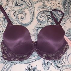 New With Tags. Smoke And Pet Free Home. Elegant Victoria's Secret Purple Bra, Elegant Purple Victoria's Secret Bra, Elegant Purple Bra With Lace Trim, Girl Shopping, Victoria Secret Body, Beautiful Bra, Sleep Wear, Girls Shopping, Drawing Ideas