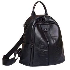 Made of High Quality Genuine Leather (Outer) and Polyester/Cotton (inner) Occasion: Travelling, Work Place, Dating, Shopping.  Adjustable straps and detachable shoulder strap. Rich pocket design inside Bag main Size: 12.2 X 5.1 X 12 " ( 31 cm X 13 cm X 30.5 cm) Crossbody Backpack With Adjustable Strap In Faux Leather, Crossbody Faux Leather Backpack With Adjustable Strap, Faux Leather Crossbody Backpack With Adjustable Strap, Trendy Faux Leather Backpack With Detachable Strap, Trendy Backpack With Leather Backing, Faux Leather Satchel Backpack With Detachable Strap, Trendy Satchel With Leather Backing, Trendy Satchel Bag With Leather Backing, Trendy Bags With Leather Backing For Daily Use