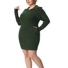 Stay cozy and stylish in this Plus Size Sweater Dress for Women! Perfect for cold winter days, this dress features long sleeves and a comfortable knit fabric. Made with plus-size women in mind, this dress is available in a range of sizes to ensure the perfect fit for any body type. You can dress it up in daily life or with heels for a night out, or pair it with leggings and boots or whatever you want. Plus Size Sweater Dress, Sweater Dress Women, Mini Sweater Dress, Plus Size Sweaters, Jumpsuit Dress, Night Out, Sweater Dress, Perfect Fit, Dress Outfits