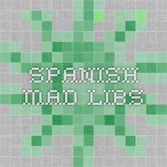 the text is made up of small squares and green squares, with white letters on them