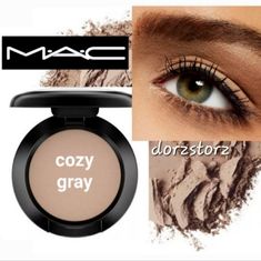 Mac Matte Eye Shadow Color: Cozy Grey Size: .05 Oz New In Box 100% Authentic **Currently 17 Available - Price Is For Each. Mac Eyeshadow Palette, Mac Shadows, Mac Cosmetics Eyeshadow, Grey Eyeshadow, Mac Pigment, Shadow Color, Mac Eyes, Lip Palette, Single Eyeshadow