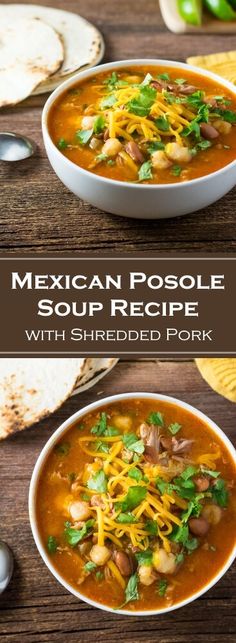 mexican posole soup recipe with shredded pork