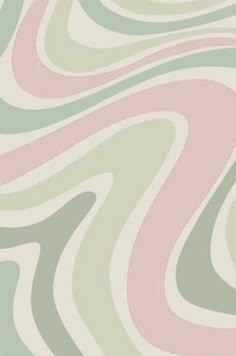 an abstract background with pastel colors and wavy lines in shades of pink, green, beige and white