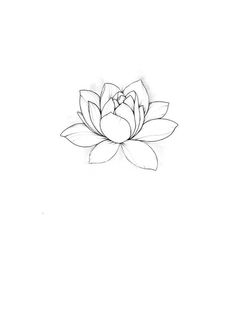 a black and white drawing of a flower