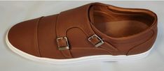 Men's Hand Made Leather Double Monk Strap Fashion Slip On White Plat foam Fashion Dressy Casual Office Stylish Shoe. Casual Brown Monk Strap Shoes With Leather Sole, Brown Casual Monk Strap Slip-on Shoes, Casual Brown Monk Strap Slip-on Shoes, Casual Brown Slip-on Monk Strap Shoes, Casual Brown Monk Strap Shoes, Double Monk Strap Shoes, Hand Made Leather, Double Monk Strap, Canvas Slip On Shoes