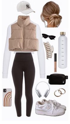 Cute Outfit Collage, Athleisure Outfit Ideas, Outfits 30s, Preppy Fall Outfits, Look Legging, Smink Inspiration, Winter Fashion Outfits Casual, Casual Preppy Outfits, Cute Lazy Day Outfits