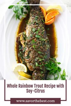 Rainbow Trout Recipe Whole Fish, Trout Recipes Whole Fish, Whole Rainbow Trout Recipe Baked, Seared Trout Recipes, Stuffed Rainbow Trout Recipe, Baked Rainbow Trout Recipe, Fresh Trout Recipes, Whole Rainbow Trout Recipe, Trout Recipes Oven