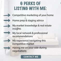 the 6 perks of listing with me home prep & staging advice for real estate