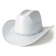 PRICES MAY VARY. 【Material】These glitter space cowgirl hats are crafted from premium polyester material with fun metallic taste, ensuring a lightweight and soft feel, along with excellent durability to maintain their shape 【Perfect Size】This sparkly cowboy hat fits most adults men and women with an adjustable strap inside. Circumference: 57-59cm/22.4-23.2"; Brim Width: 7-7.5cm/2.7-2.9"; Hat Height: 11cm/4.33". It's a one-size-fits-all solution for your convenience 【Vibrant Colors】The glitter neon material radiates vibrant luminosity, shimmering brilliantly in sunlight. This material displays vivid hues and casts a full spectrum of colors from various angles 【Shining Design】The bedazzled hatband is adorned with glitter crystal rhinestone trim. Adds personality and stylish twist to any outfi Silver Cowgirl Hat, Sparkly Cowboy Hat, Disco Cowgirl Hat, Silver Hats, Disco Cowgirl, Space Cowgirl, Men Party, Hat Fits, Disco Dance