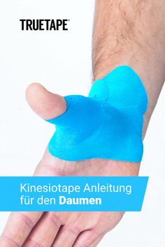 Daumen einfach und sicher selbst tapen | mit Videoanleitung | +50 Anleitungen online kostenlos verfügbar | TRUETAPE Kinesiotape | #truetape #kinesiotape #recovery K Tape, Kinesio Tape, Kt Tape, Athletic Training, Hand Tattoos, Healthy Living, Massage