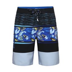 This Rokka&Rolla Men's 9" Quick Dry Swim Trunks, up to Size 2XL is your must have beachwear essential. The men's 9'' inseam board shorts are equipped with UPF 50+ for enhanced UV sun protection. With breathable, stretch fabric to allow you to remain lightweight when swimming. These Rokka&Rolla men's 4-way stretch swim trunks with quick-dry microfibers help improve the water-resistance in your swimsuit. It also helps dry faster when your boys are out from the water-based sports activities. Also f Beach Vacation Wardrobe, Mens Beach Style, Mens Bathing Suits, Swimwear Suits, Velcro Patches, Beach Swimwear, Beach Kids, Shorts For Men, Mens Swim Trunks