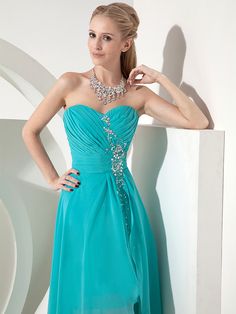 Sweetheart Turquoise Short Front Long Back Beach Country Bridesmaid Dress - Uniqistic.com Elegant Turquoise Prom Dress, Elegant Turquoise Evening Dress For Prom, Elegant Turquoise Dress With Fitted Bodice, Elegant Turquoise Cocktail Dress, Teal Bridesmaid Dresses Short, Aqua Blue Bridesmaid Dresses Turquoise, Turquoise Wedding Dresses, Turquoise Floor-length Dress For Wedding, Light Turquoise Bridesmaid Dresses Short