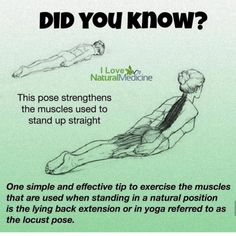 a poster with instructions on how to do a back stretch and the words did you know?